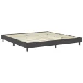 cadre de lit Gris foncé Tissu 200x200 cm