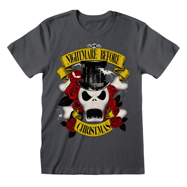 Maglia a Maniche Corte The Nightmare Before Christmas Top Hat Jack Gra