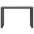 Bureau d'ordinateur Noir et chêne 110x60x73 cm Aggloméré