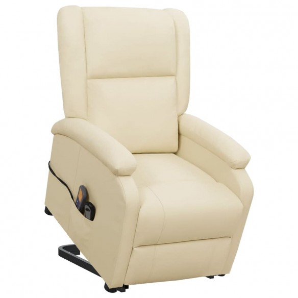 Fauteuil de massage Crème Similicuir