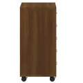 Armoire à tiroirs avec roulettes Chêne marron Bois d'ingénierie