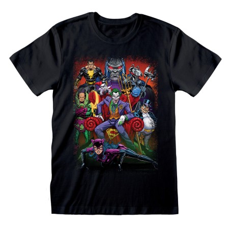 Maglia a Maniche Corte DC Comics Villains Nero Unisex