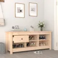 Armoire à chaussures 110x38x45,5 cm Bois de pin massif