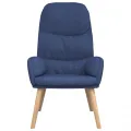 Chaise de relaxation Bleu Tissu