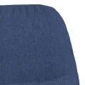 Chaise de relaxation Bleu Tissu