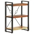 Bibliothèque à 3 niveaux 60x30x80cm Bois de récupération massif