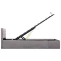 Cadre de lit à rangement hydraulique sans matelas 100x200 cm