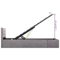 Cadre de lit à rangement hydraulique sans matelas 100x200 cm