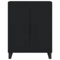Buffet haut Noir 69,5x34x180 cm Bois d'ingénierie