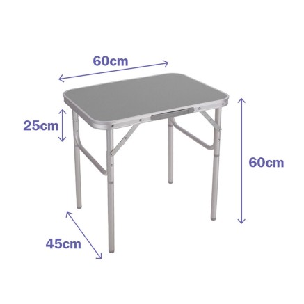 Table Pliante Aluminium Marbueno D25 Assortie Camping et Plage 60X45X2 2