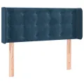 Tête de lit à LED Bleu foncé 83x16x78/88 cm Velours