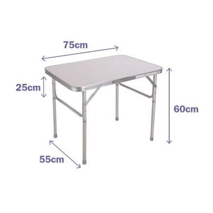 Table Pliante en Aluminium Marbueno D25 Assortie Camping et Plage 75X5 2