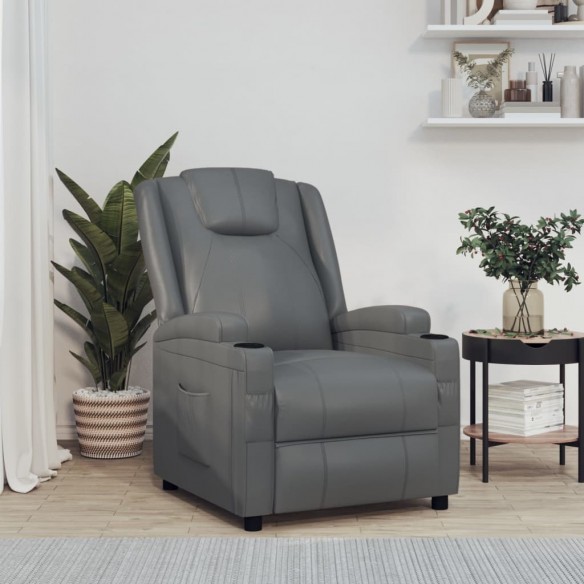 Fauteuil inclinable Anthracite Similicuir