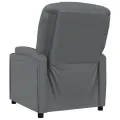 Fauteuil inclinable Anthracite Similicuir