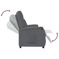 Fauteuil inclinable Anthracite Similicuir