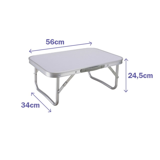 Table Pliante en Aluminium Marbueno D19 Assortie Camping et Plage 56x3