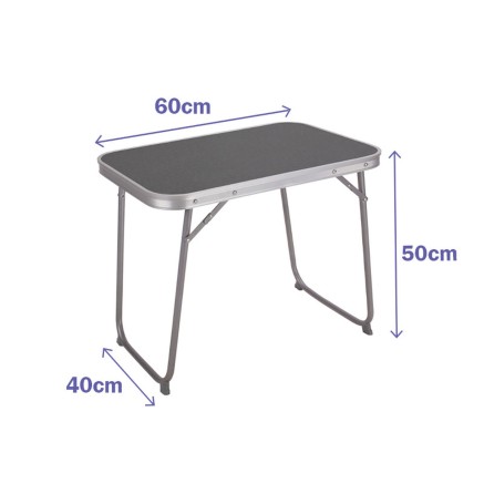 Marbueno Klappbarer Tisch Stahl D16 Sortiert Camping und Strand 60X40X 2