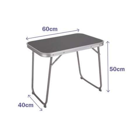 Marbueno Klappbarer Tisch Stahl D16 Sortiert Camping und Strand 60X40X