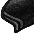 Tapis d'escalier autoadhésifs 5 pcs 65x21x4 cm Noir et gris