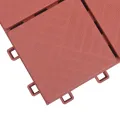 Carreaux de terrasse 10 pcs Rouge 30,5x30,5 cm Plastique