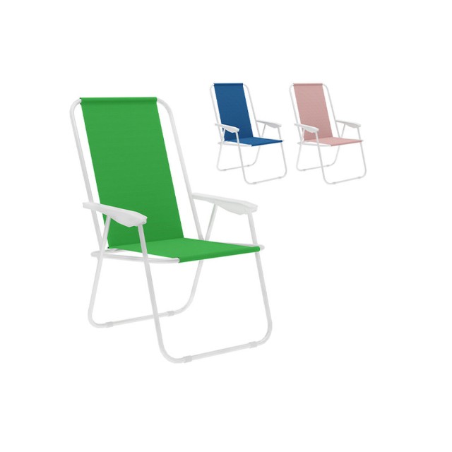 Marbueno Chaise Pliante Acier Assortie Plage et Piscine 59X51X83 cm 10