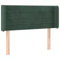 Tête de lit à LED Vert foncé 83x16x78/88 cm Velours