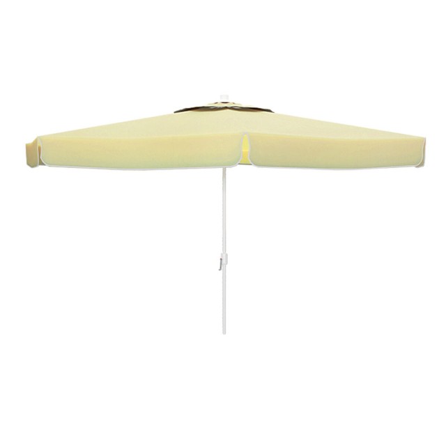 "Marbueno Parasol Aluminium 8 Barres D270 cm Polyester Blanc Jardin, P