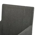 Chaises à manger et accoudoirs lot de 2 taupe tissu