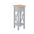 Table d'appoint Gris 27 x 27 x 65,5 cm Bois