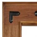 Miroir Bois d'acacia massif 50 x 50 cm