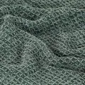 Couverture en coton 125 x 150 cm Vert foncé