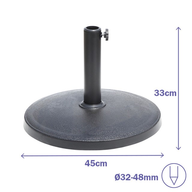 Marbueno Base Ombrellone Cemento 12KG Giardino, Piscina e Terrazza 103