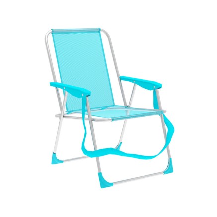 Marbueno Chaise Pliante Aluminium Aguamarine Plage et Piscine 53X56X78