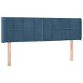 Tête de lit à LED Bleu foncé 147x16x78/88 cm Velours