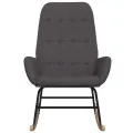 Chaise à bascule Gris foncé Tissu