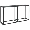 Table console Noir 140x35x75,5 cm Verre trempé