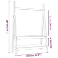Porte-vêtements Blanc 100x45,5x150 cm Bois de pin massif