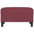 Repose-pied Rouge bordeaux 70x55x41 cm Tissu