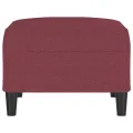 Repose-pied Rouge bordeaux 70x55x41 cm Tissu