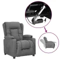 Fauteuil Gris clair Tissu