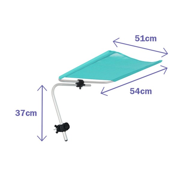 Parasol Inclinable Marbueno Aluminium Assorti Plage et Piscine 51X54X3