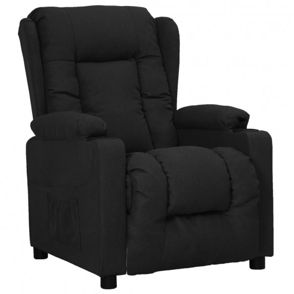 Fauteuil inclinable Noir Tissu