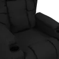 Fauteuil inclinable Noir Tissu