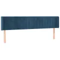 Tête de lit à LED Bleu foncé 163x16x78/88 cm Velours