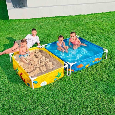 Bestway Piscina Rigida Infantil Con Arenero 213x122x30,5 cm +2 años J