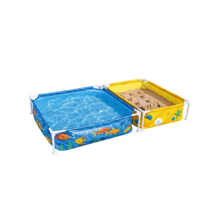 Bestway Piscine Rigide Enfant Avec Bac à Sable 213x122x30,5 cm +2 ans