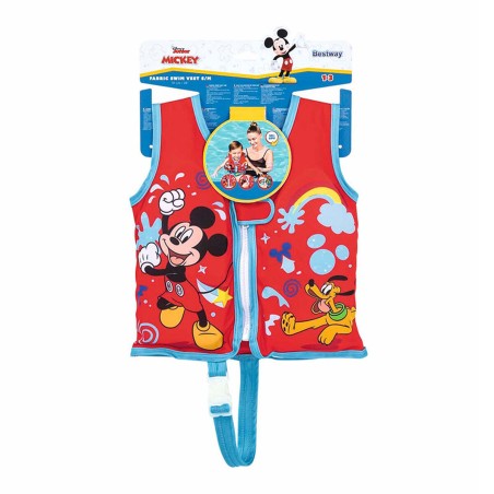 Bestway Gilet Disney Mickey Mouse UPF 50+ 51 cm +1 à 3 Ans Piscine et