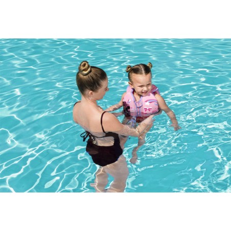 Bestway Gilet Disney Minnie UPF 50+ 51 cm +1 à 3 Ans Piscine et Plage