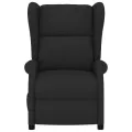 Fauteuil inclinable électrique à oreilles noir tissu