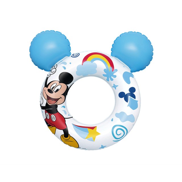 Bestway Flotteur Disney Mickey Mouse Avec Oreilles 74x76 cm +3 à 6 An